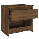 ZNTS Bedside Cabinets 2 pcs Brown Oak 40x30x39 cm Engineered Wood 815134