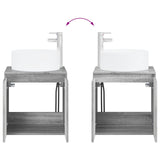 Bathroom Furniture Set 2 pcs Grey Sonoma Engineered Wood 3404110