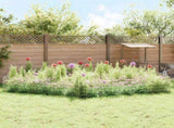 Garden Fence with Stakes 24 pcs 115 x 50 cm Mesh Silver 3438050