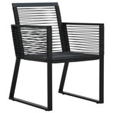 Garden Dining Set Black 3156548