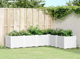 Garden Planter White 160x120x53 cm PP 367864
