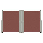 ZNTS Retractable Side Awning Brown 140x1200 cm 318063