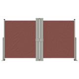 ZNTS Retractable Side Awning Brown 140x1200 cm 318063