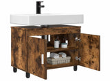 Bathroom Vanity Unit Smoked Oak 60 x 35 x 60 cm Engineered Wood 889400