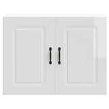 Kitchen Wall Cabinet Kalmar High Gloss White Engineered Wood 853589