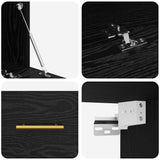 Wall Cabinet Black oak 100 x 36.5 x 35 cm Engineered wood 879566
