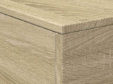 Coffee Table with LED Lights Sonoma Oak 50x50x40 cm 839870