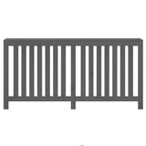 Radiator Cover Grey 169x19x84 cm Solid Wood Pine 822583