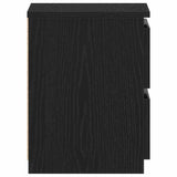 Bedside Cabinet 2 pcs Black Oak 30 x 30 x 40 cm Engineered Wood 861989
