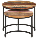 Nesting Tables 2 pcs Solid Reclaimed Wood 338000