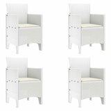 Garden Chair 4 pcs White 53 x 49 x 85 cm Polypropylene 847482