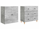 Cabinet Set 2 pcs 66 x 34.5 x 90 cm Engineered Wood 3416460