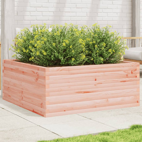 ZNTS Garden Planter 110x110x46 cm Solid Wood Douglas 3282437