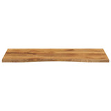 Desk Top with Curve 110x50x2.5 cm Solid Wood Rough Mango 370210