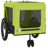 Pet Bike Trailer Green and Black Oxford Fabric and Iron 93941