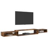 Wall-mounted TV Cabinet Wall-Mounted Smoked Oak 8006017