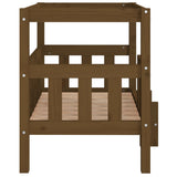 Dog Bed Honey Brown 75.5x63.5x70 cm Solid Wood Pine 822380