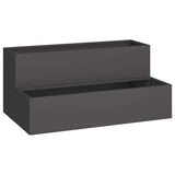 Garden Planter Black 100 x 60 x 45 cm Cold-rolled Steel 865869
