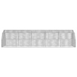 Chicken Run 2.5x10x2.25 m Galvanised Steel 3328519