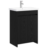 Bathroom Furniture Set Black Oak 61 x 40 x 84.5 cm 3404275