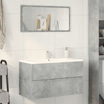 ZNTS Sink Cabinet Concrete Grey 90x38.5x45 cm Engineered Wood 856248