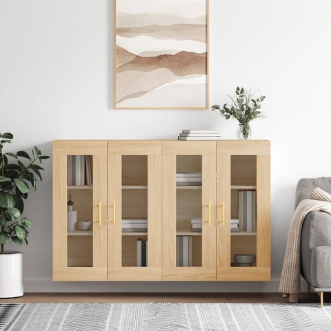 Wall Mounted Cabinets 2 pcs Sonoma Oak Engineered Wood 3197932