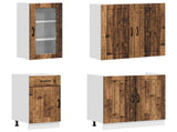 Kitchen Unit LUCCA 8 pcs Old Wood Engineered Wood 3438399
