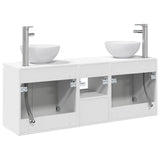 Bathroom Cabinet Set 3 pcs High Gloss White 49.5 x 35 x 63 cm 3405621