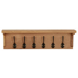 Coat Rack 60x16x16 cm Solid Oak Wood 289191