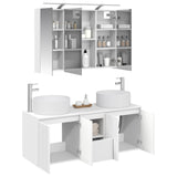 Bathroom Cabinet Set 4 pcs White 100 x 14.5 x 70 cm 3406575