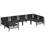 Garden Sofa Set Anthracite Steel 3378966