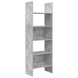 Book Cabinet Concrete Grey 60x35x180 cm Engineered Wood 803411