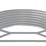 Garden Raised Bed Galvanised Steel 322x100x36 cm Anthracite 319001