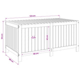 Garden Storage Box 359 L Solid Pine Wood 146.5 x 68 x 63 cm 865391