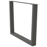Dining Table Legs V-Shape 3 pcs Anthracite 100x cm Steel 4012674