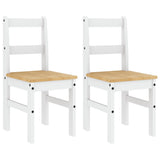 Dining Chairs 2 pcs PANAMA White 40x46x90 cm Solid Wood Pine 4005731