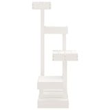 Cat Tree White 45.5x49x103 cm Solid Wood Pine 824649