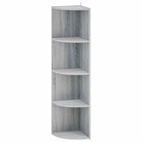 Corner Shelf 4-Tier 41.5 x 41.5 x 143 cm Engineered Wood 8016339
