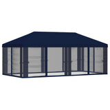 Gazebo Cover with Sidewalls 6 x 3 m Blue Polyester 190 900416