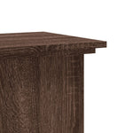 ZNTS Plant Stand Brown Oak 33x33x80 cm Engineered Wood 852975