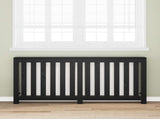 Radiator Cover Black Oak 175 x 20 x 82 cm Engineered Wood 869226