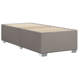 Box Spring Bed with Mattress Taupe 100x200 cm Fabric 3285796