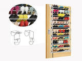 Durable 36 Pair Shoe Storage Organizer, Hanging Shoe Rack with 12 Tier Shelves 28980036