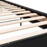 Bed Frame without Mattress Black 100x200 cm 845522