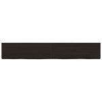 ZNTS Wall Shelf Dark Brown 180x40x cm Treated Solid Wood Oak 363838