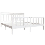 Bed Frame without Mattress White Super King Solid Wood 3100974