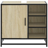 Bathroom Sink Cabinet Sonoma Oak 65x33x60 cm Engineered Wood 849285