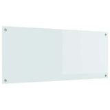 Kitchen Backsplash White 120 x 50 cm Tempered Glass 42001290