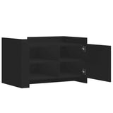 Coffee Table Black 80x50x50 cm Engineered Wood 848354