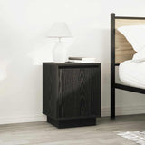 Bedside Cabinets with LED Lights 2 pcs Black 38x34x50 cm 861268